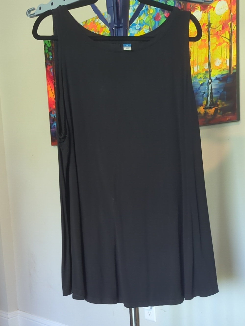 Old Navy Black Swing Tank Top #1